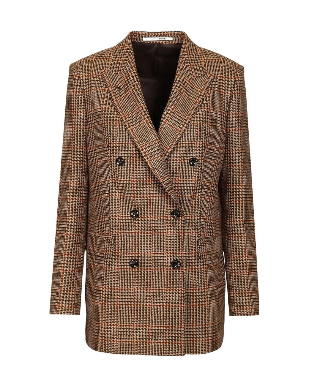 Tagliatore Brown Prince Of Wales Jasmine Blazer