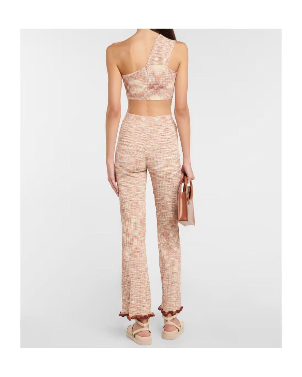 Jonathan Simkhai Natural Rib-Knit Crop Top