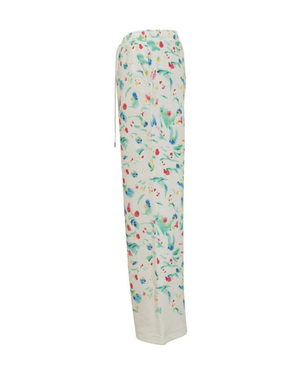 Marni Blue Logo Patch Motif Printed Pants