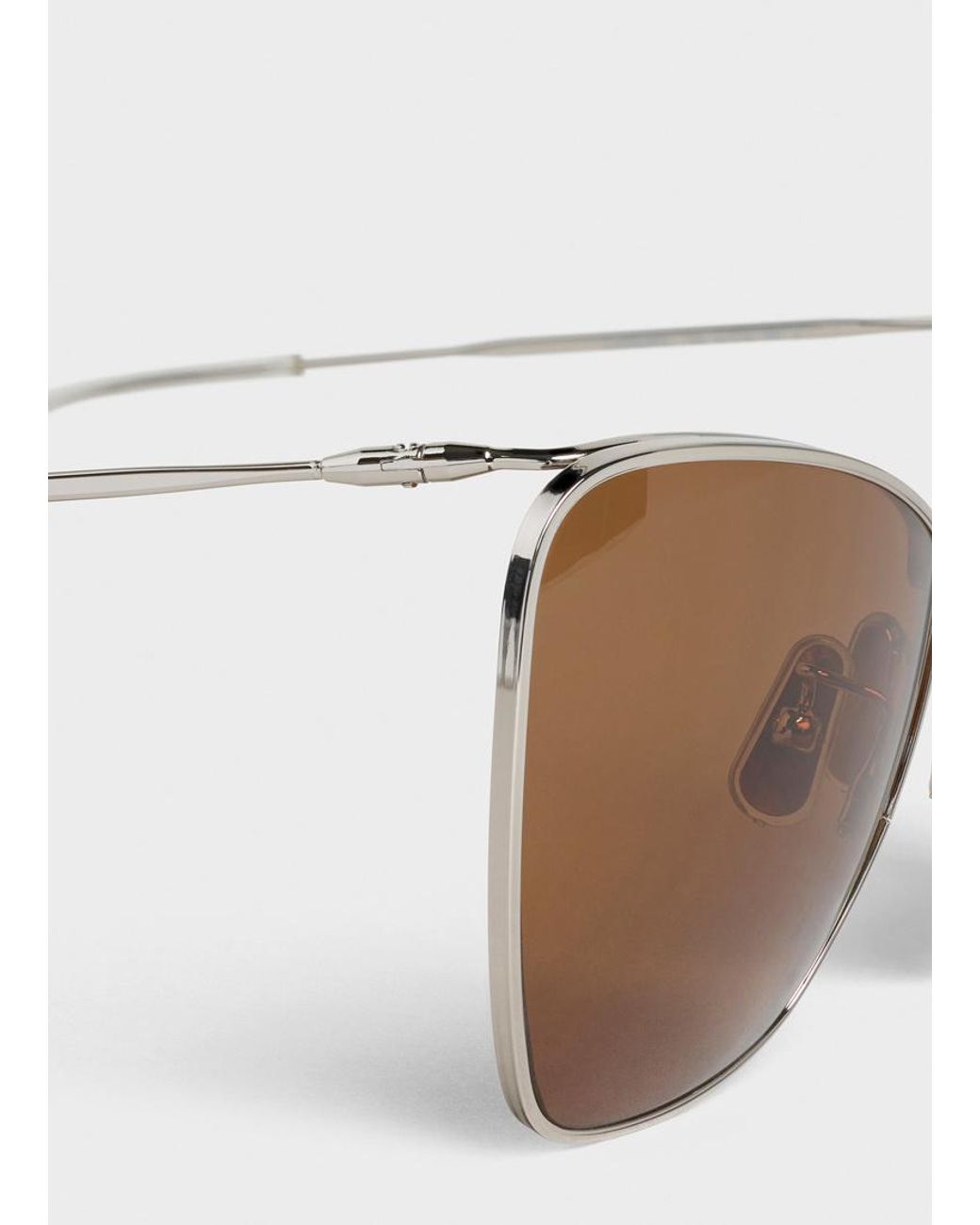 Céline White Metal Frame Sunglasses