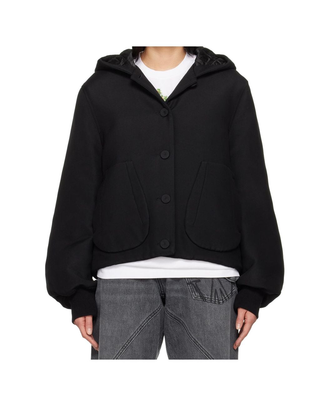 J.W. Anderson Black Hooded Jacket