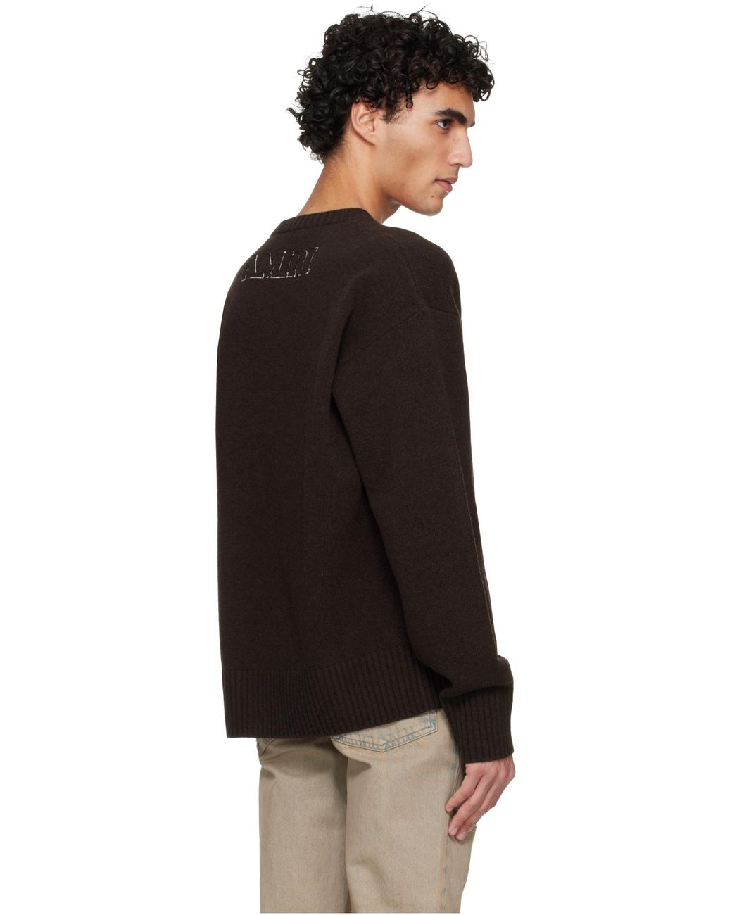 Amiri Brown Ma Sweater for men