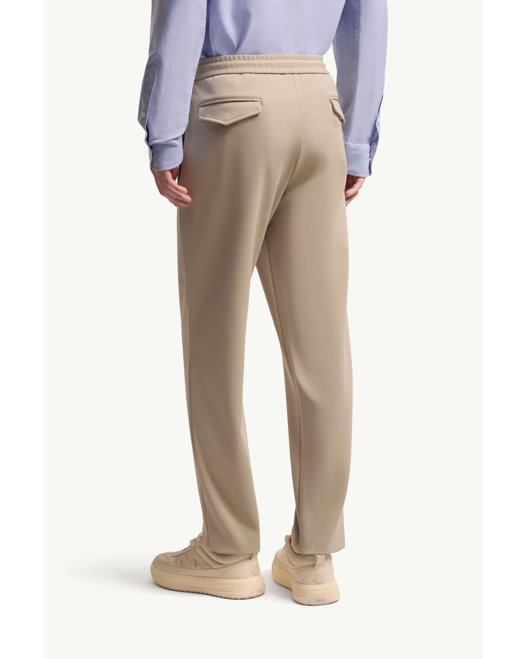 Moncler Natural Logo Jogging Trousers for men