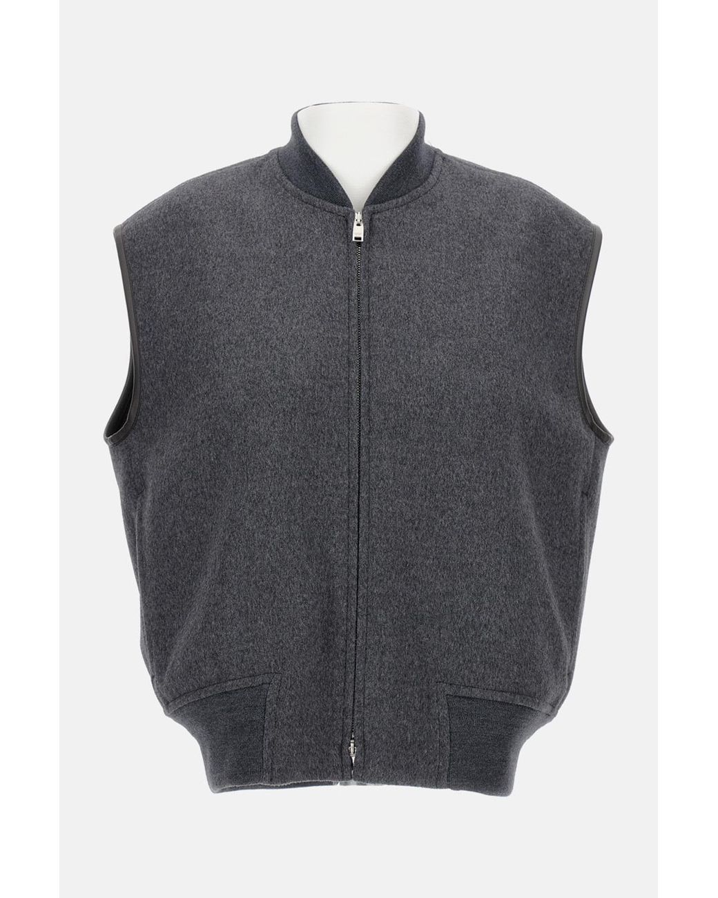 Bottega Veneta Blue Double Face Gilet
