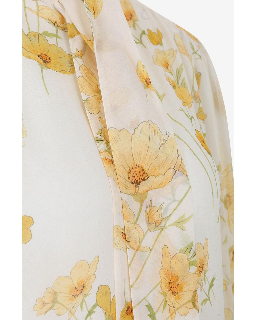 Giambattista Valli White Floral-Print Shirt