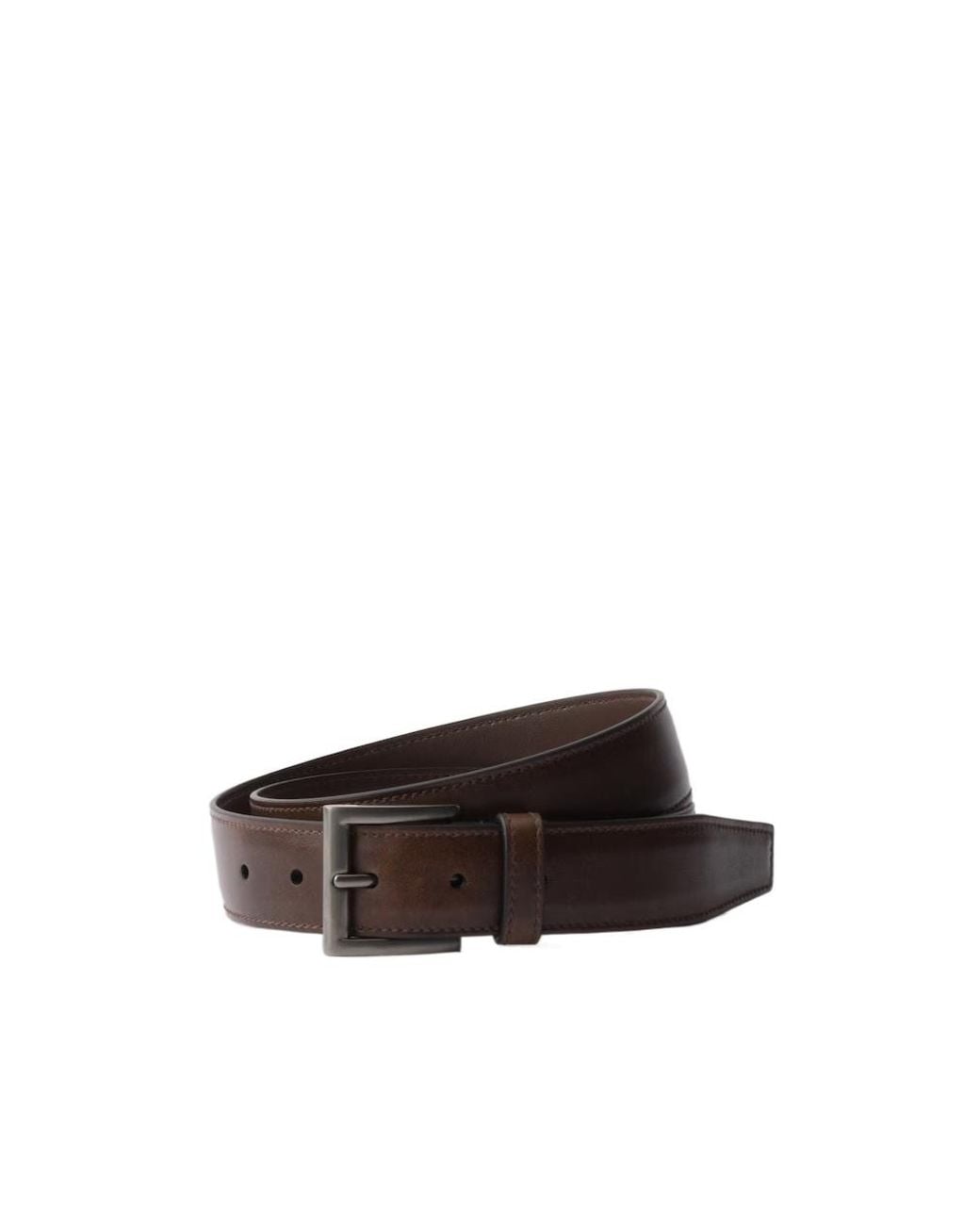 Prada Brown Leather Belt for men
