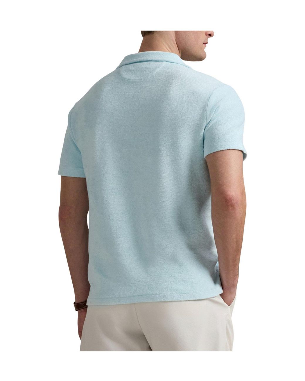 Ralph Lauren Lightblue Pique Shortsleeve Polo Shirt for men