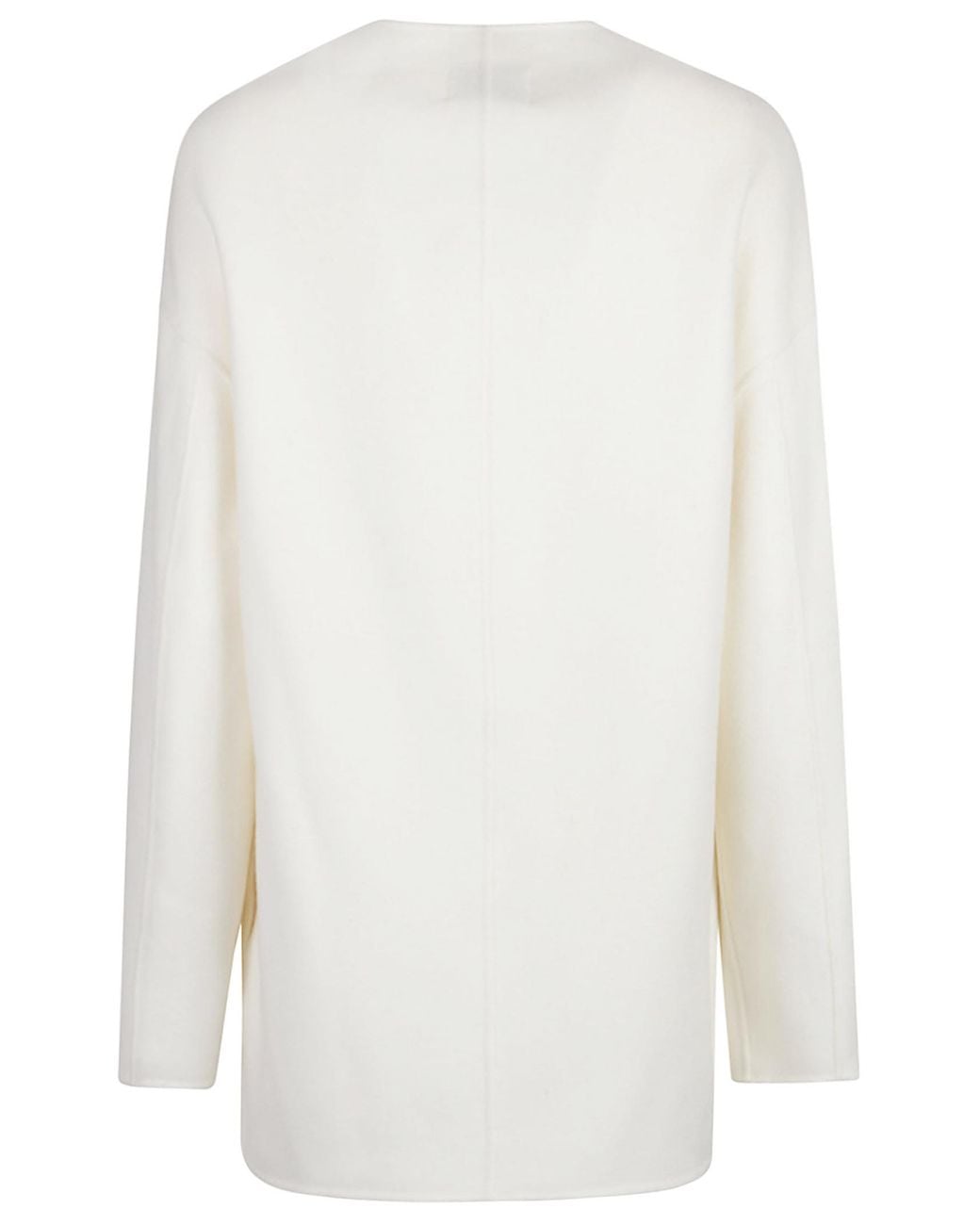 Loulou de Saison White Double-Faced Wool And Cashmere Cocoon Coat
