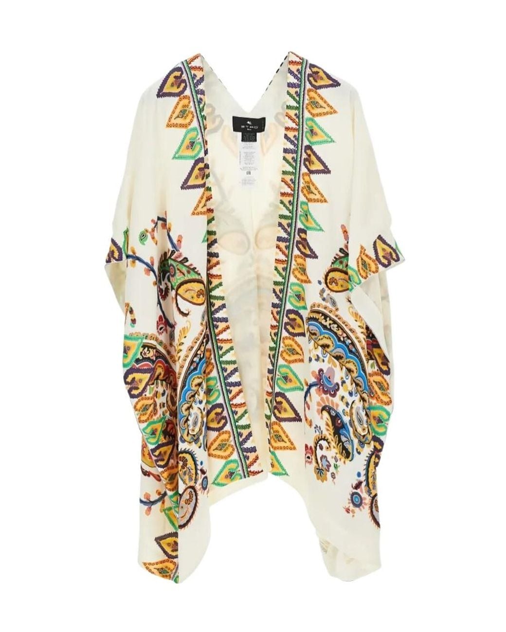Etro Metallic Patterned Open Front Kaftan