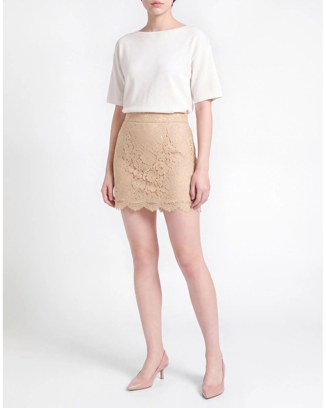 Dolce & Gabbana Natural Mini Skirts