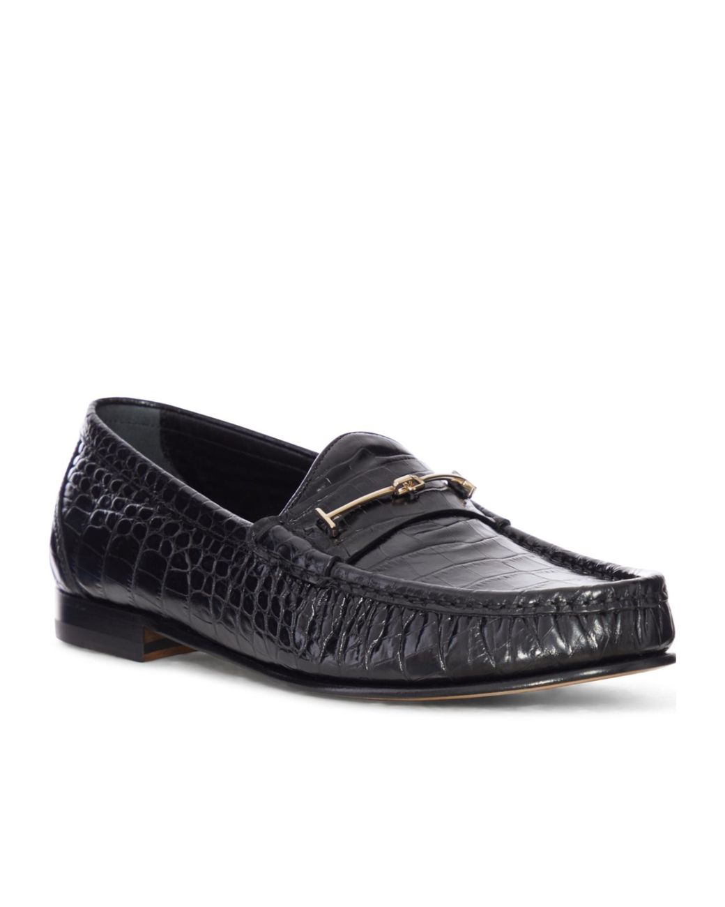 Tom Ford Black Ripley Textured Loafers for men