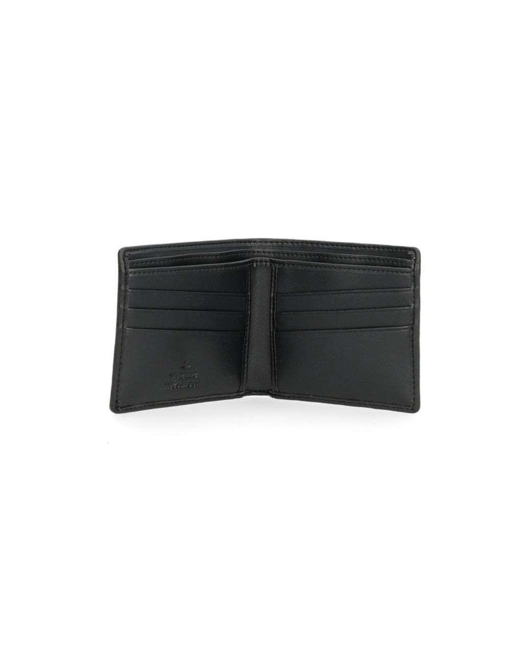 Vivienne Westwood Black Orb-Plaque Bifold Wallet