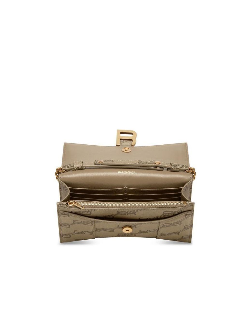 Balenciaga Natural Hourglass Bb Shoulder Bag