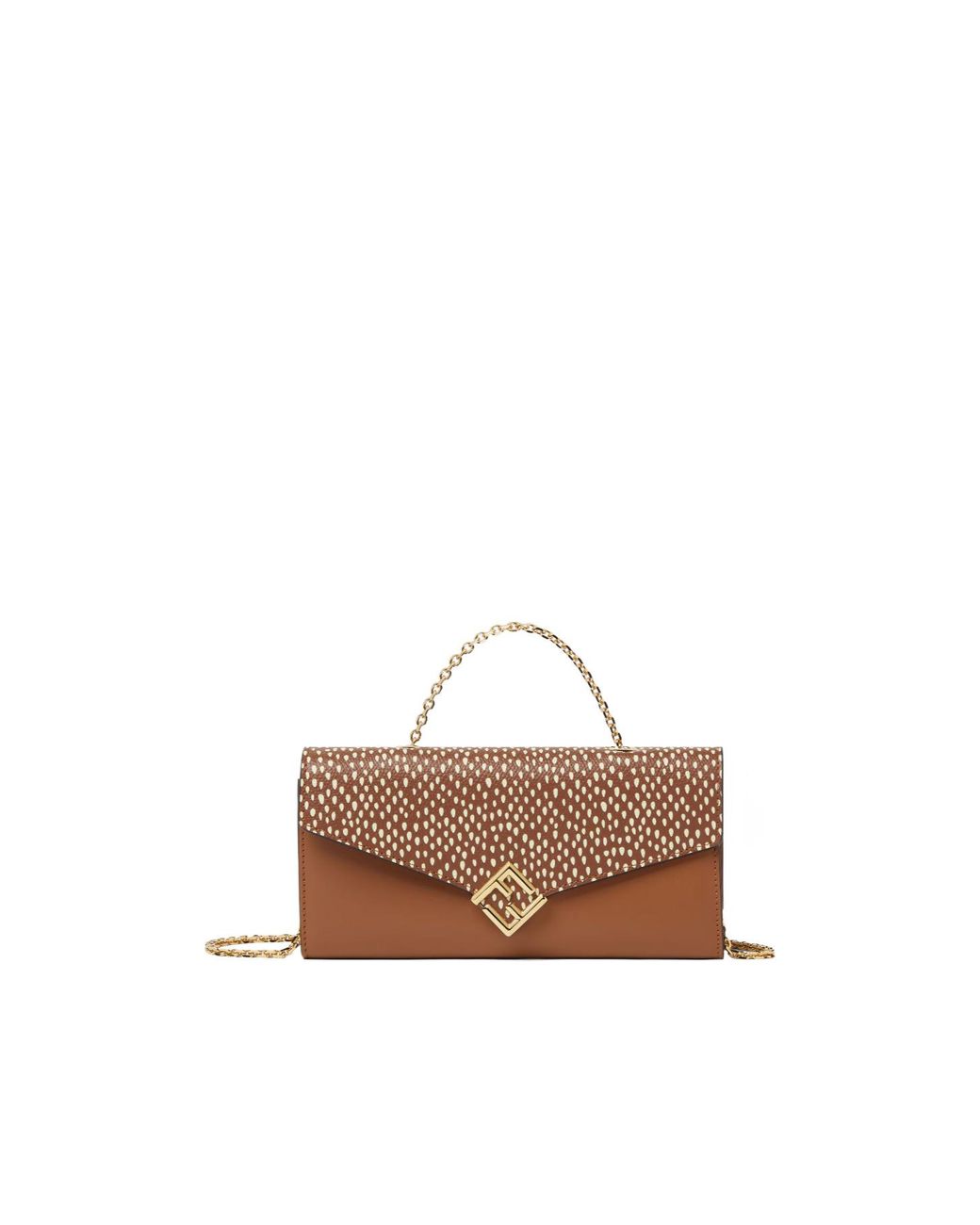 Fendi Multicolor Ff-Logo Chain-Strap Leather Mini Bag