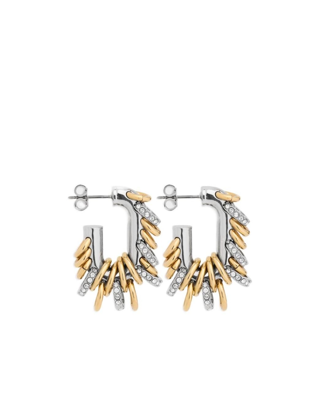Rabanne Metallic Rabanne Small Punk Xl Link Earrings