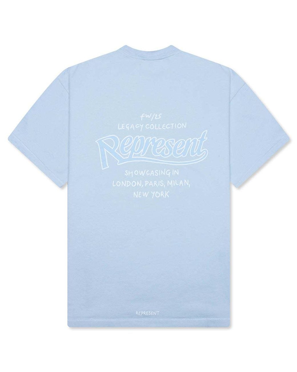 Represent Blue Showcasing Logo T-Shirt for men