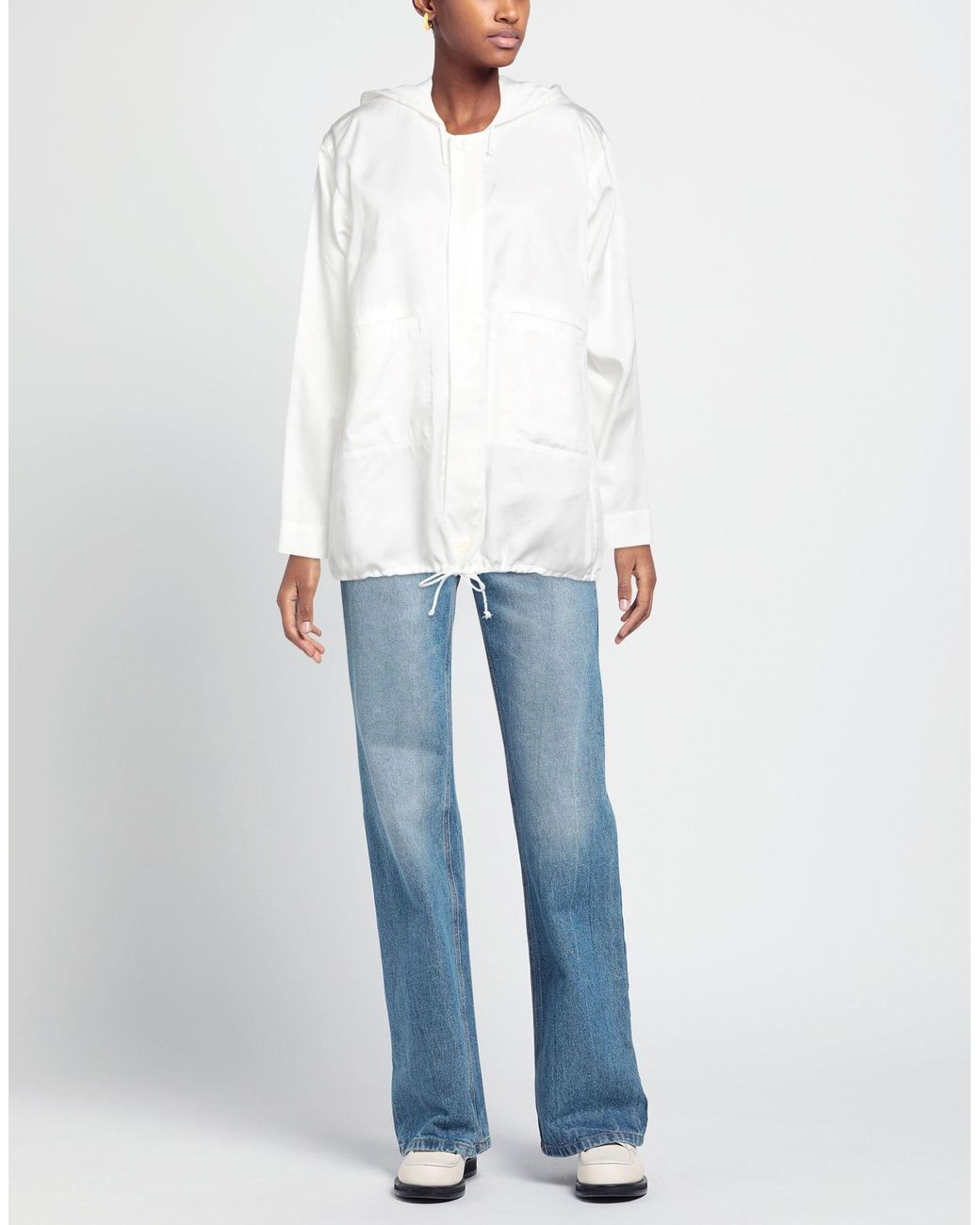 Maison Margiela White Long Sleeves Blouses