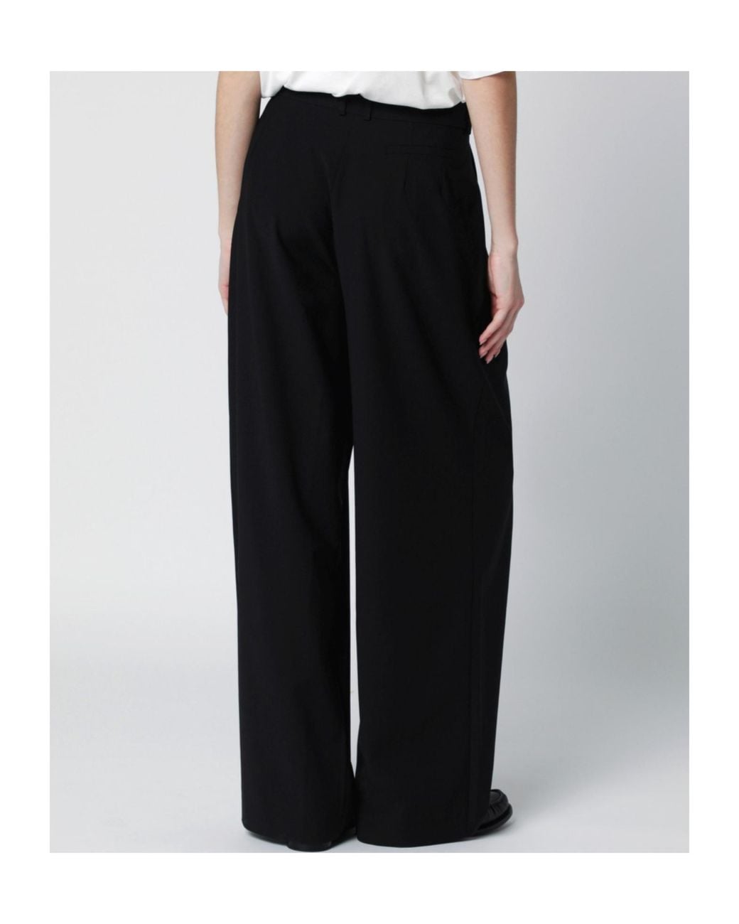 Frankie Shop Black Ripley Pleated Trousers