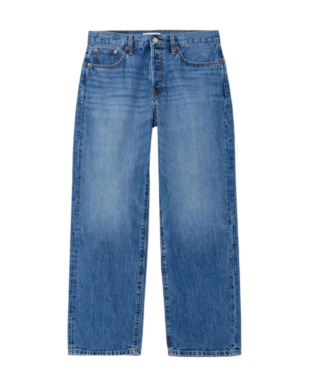Re/done Blue Thrasher High-Waist Jeans