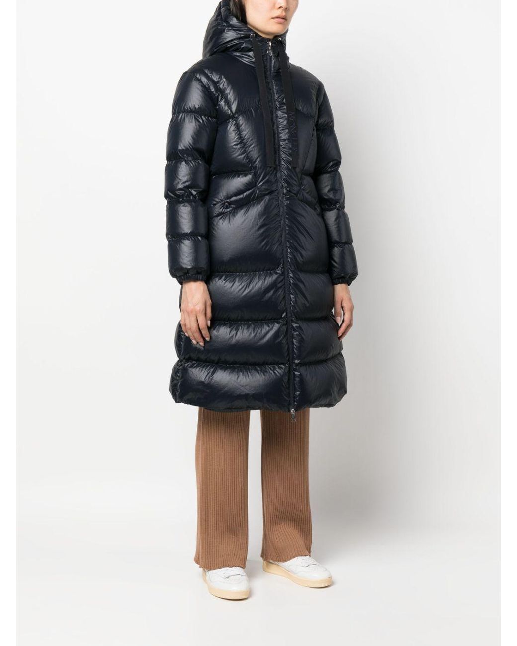 Moncler Black Selenga Long Hooded Padded Jacket