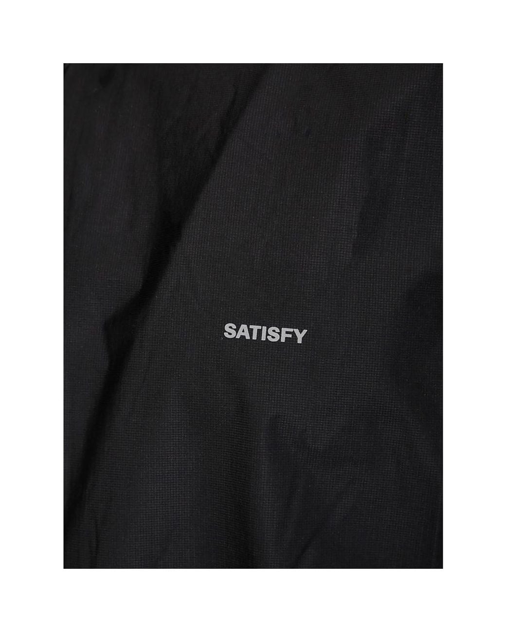 Satisfy Black Pertex Zip Hooded Jacket for men