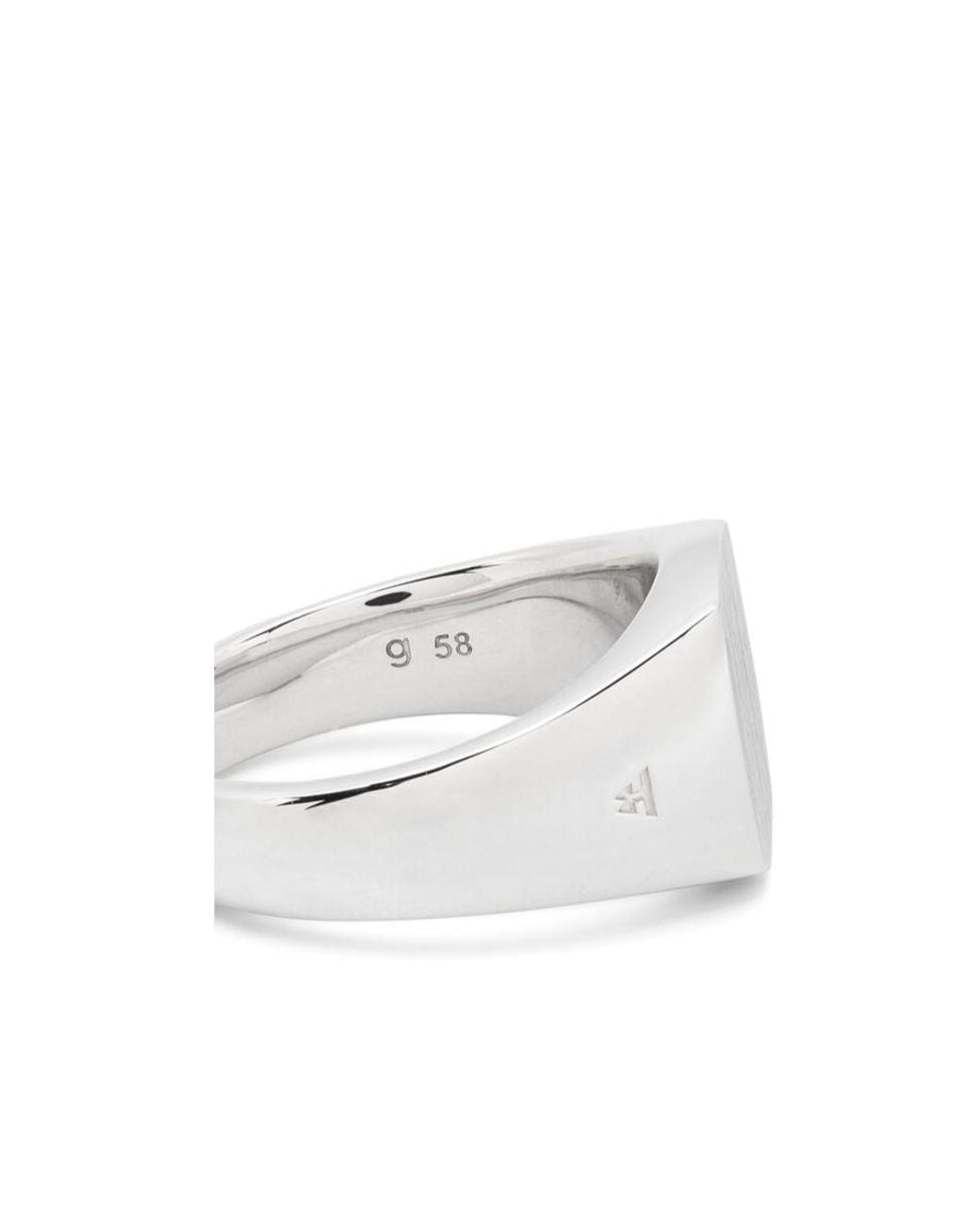 Tom Wood White Wide Ring for men