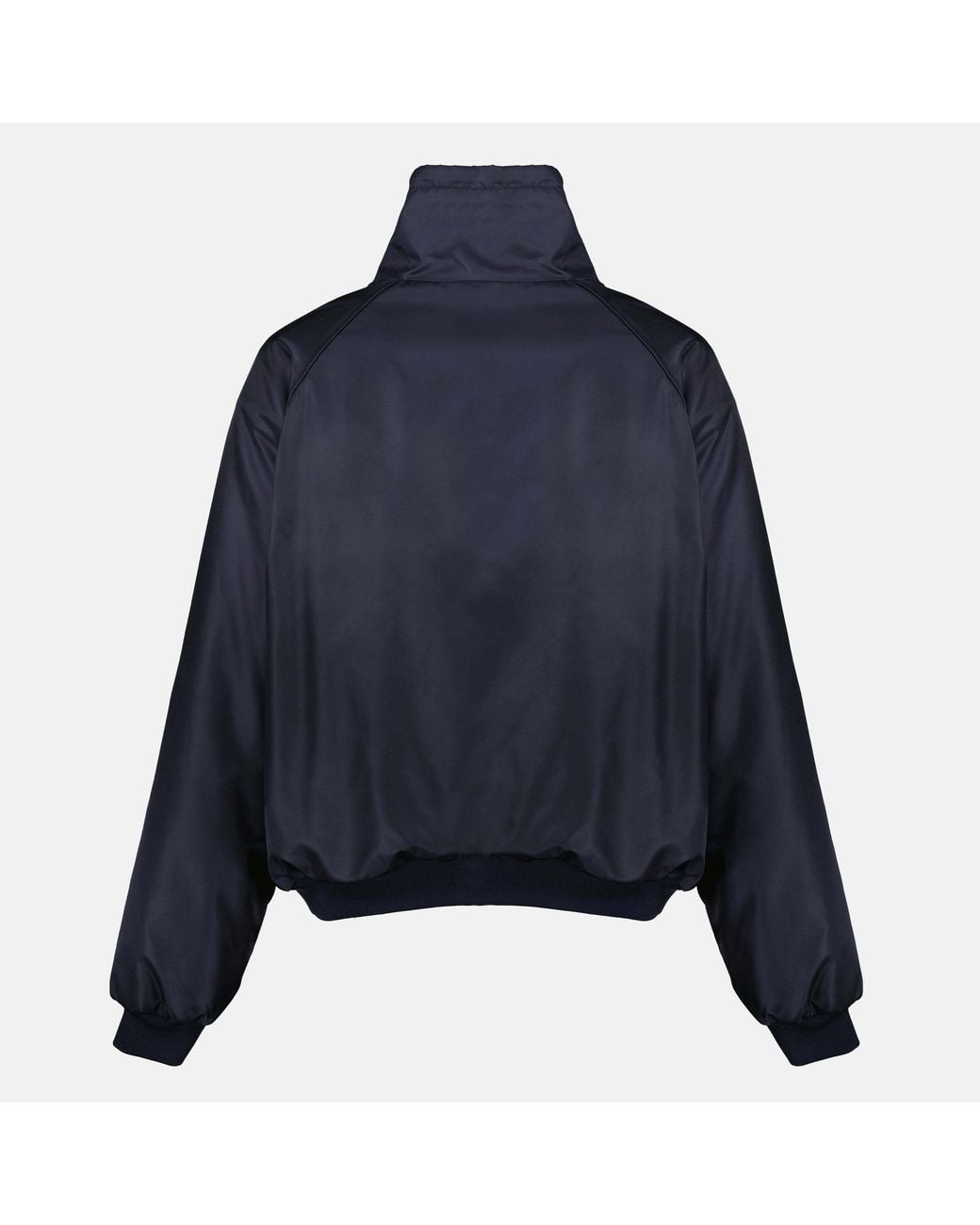 Miu Miu Blue Reversible Bomber Jacket