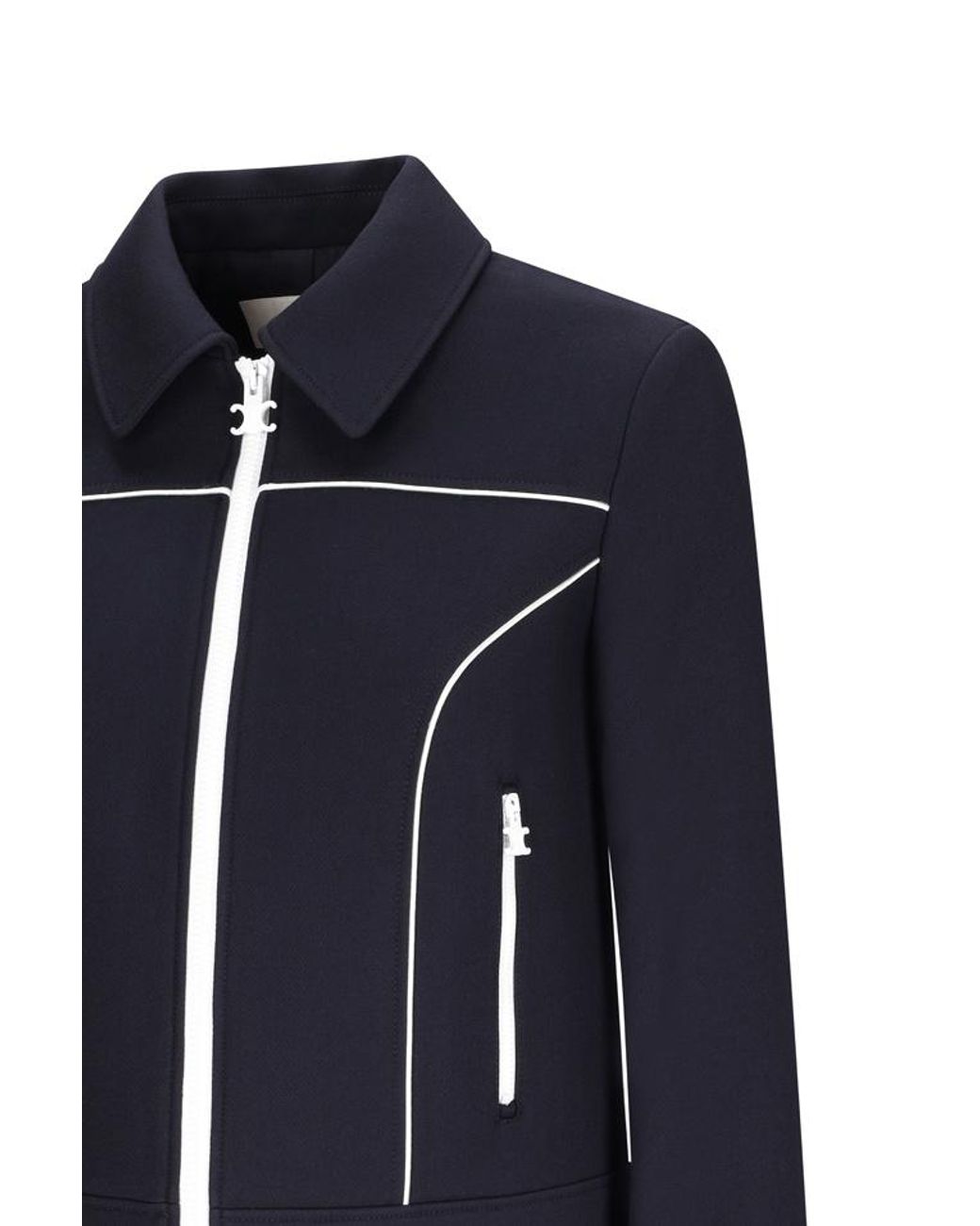 Céline Blue Chelsea Blouson Jacket