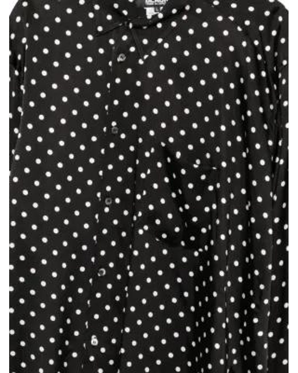 Comme des Garçons Black Polka-Dot Asymmetric Shirt