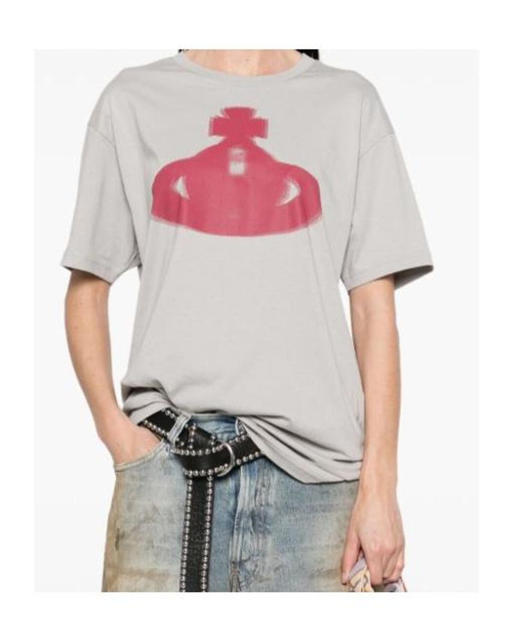 Vivienne Westwood White Halftone Orb T-Shirt