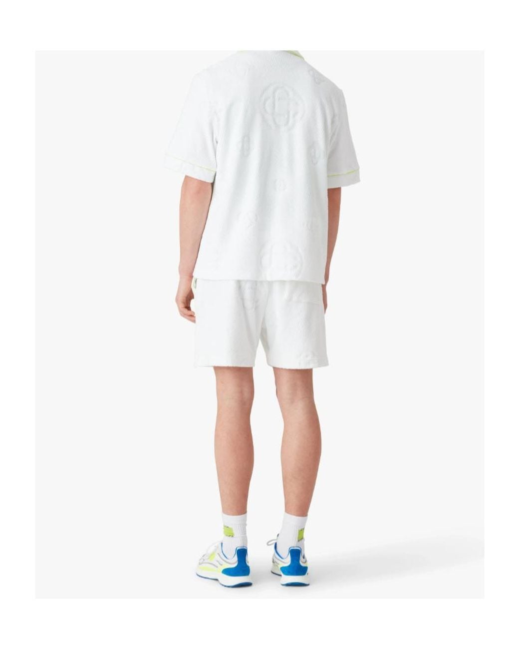 Casablanca White Towelling Monogram Shirt for men