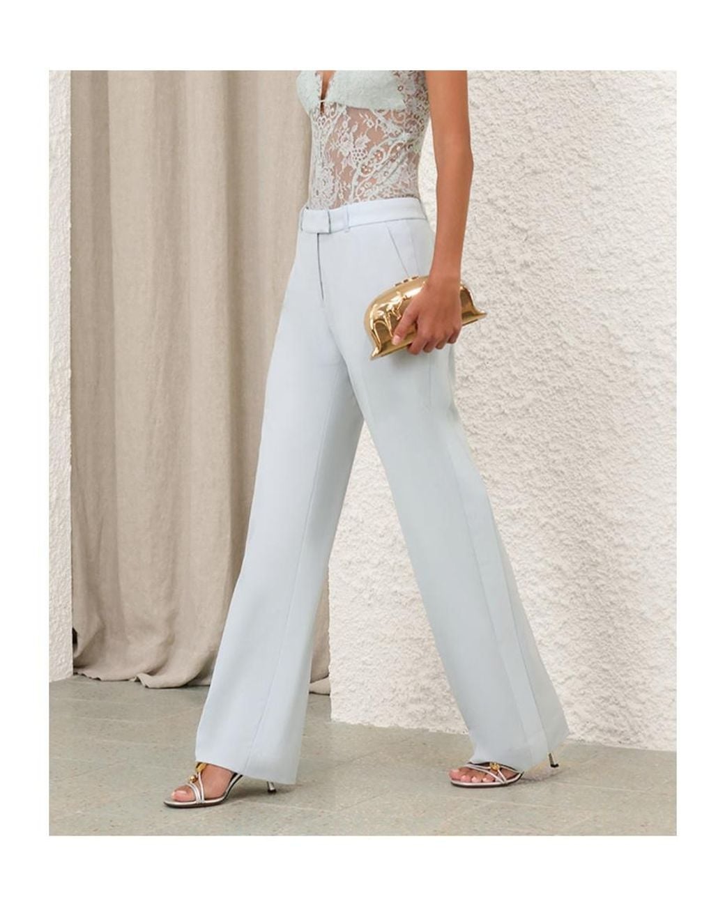 Zimmermann White Belt Loops Slacks