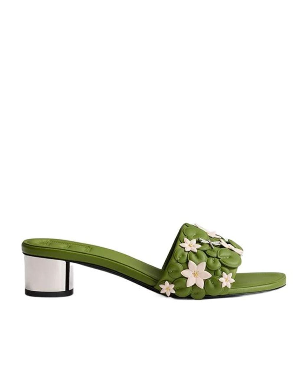 Dior Green Bloom Heeled Slide