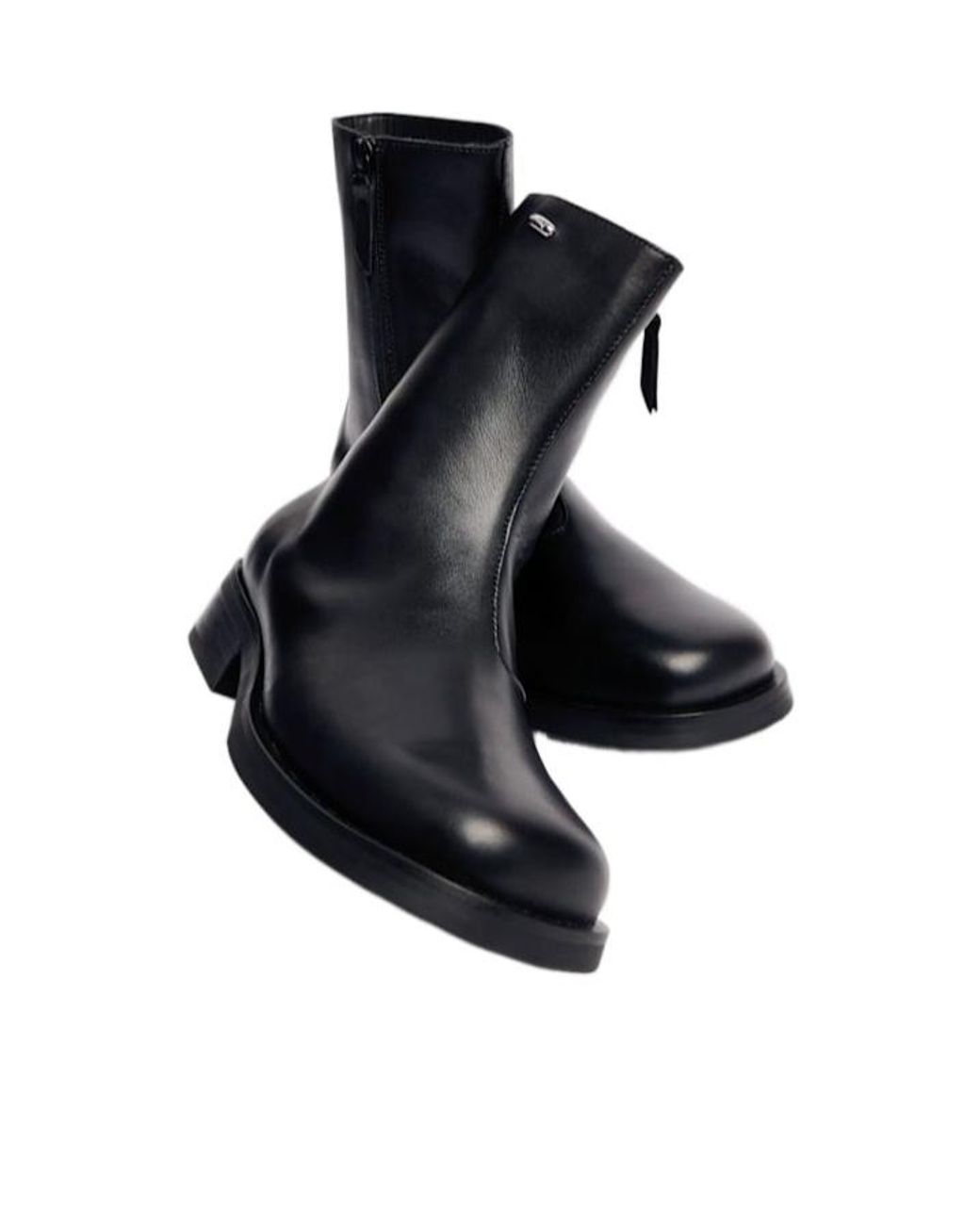 Our Legacy Black Midheel Roundtoe Ankle Boots for men