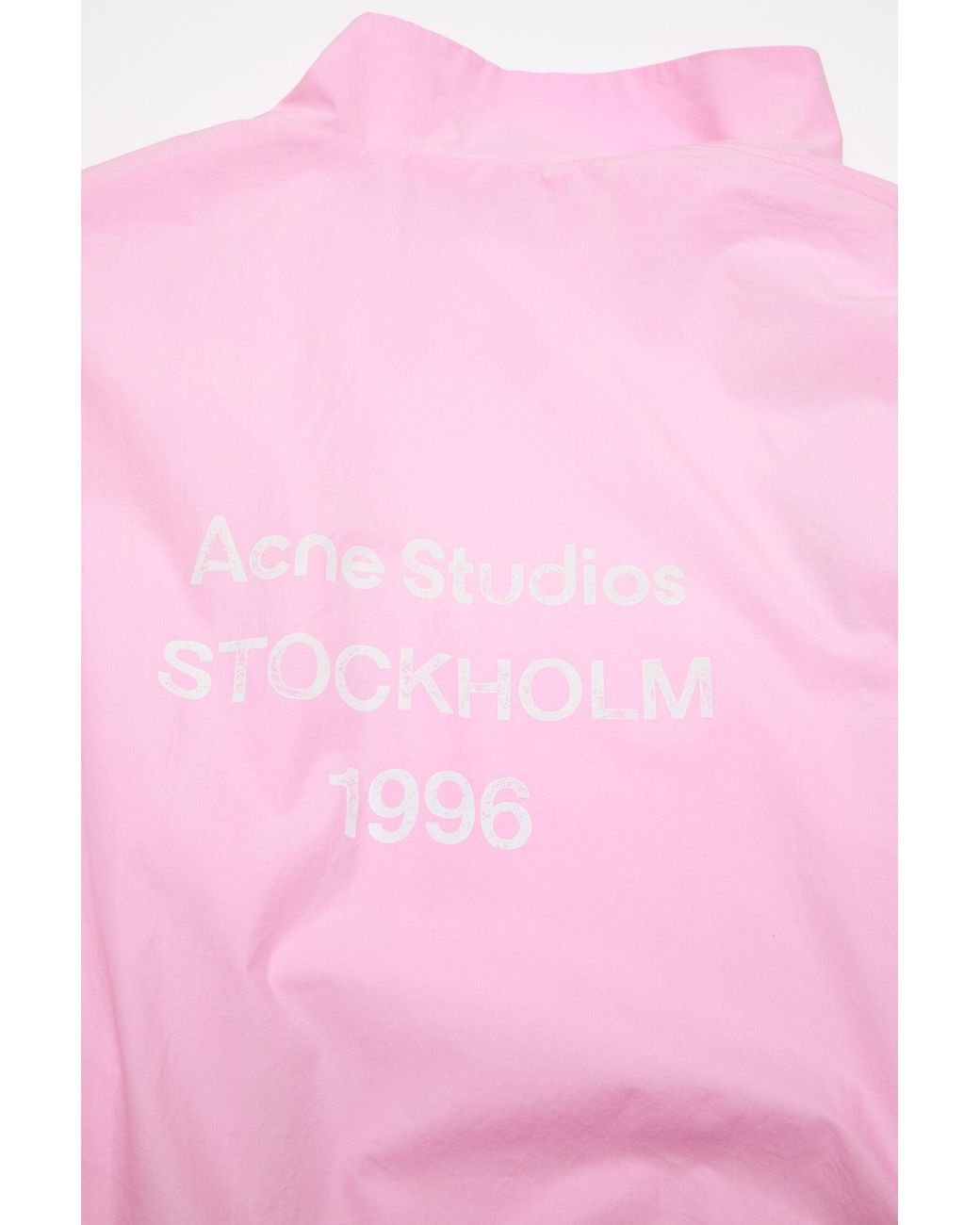 Acne Pink Washed Logo Jacket for men