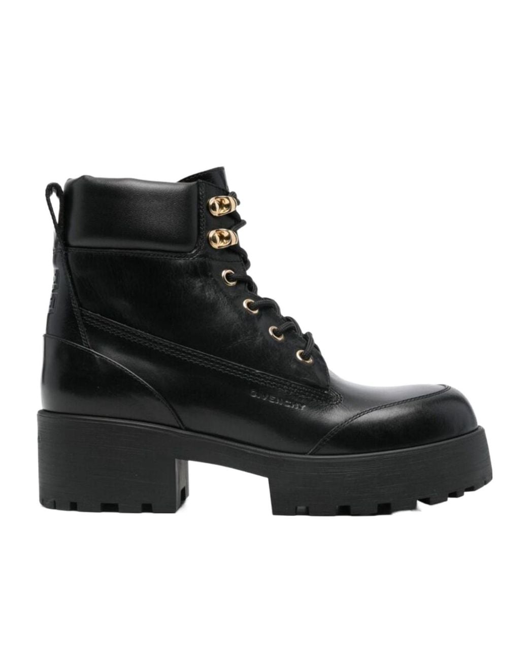 Givenchy Black Trekker Lace-Up Ankle Boots
