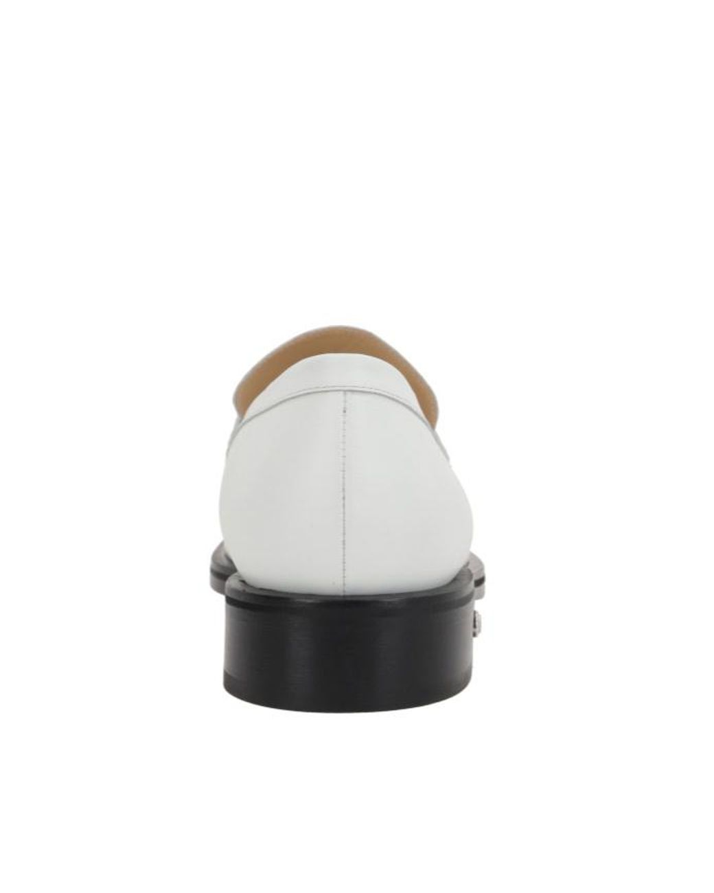 Mach & Mach White Caddy Loafers