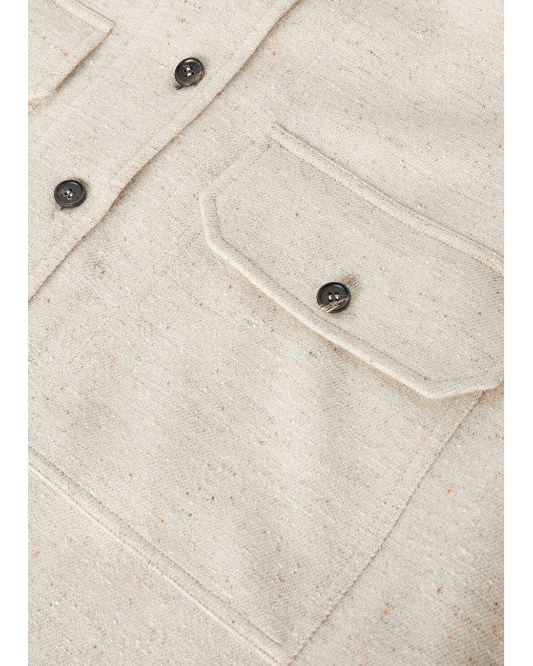 Loro Piana Natural Jenna Collared Button-Up Shirt