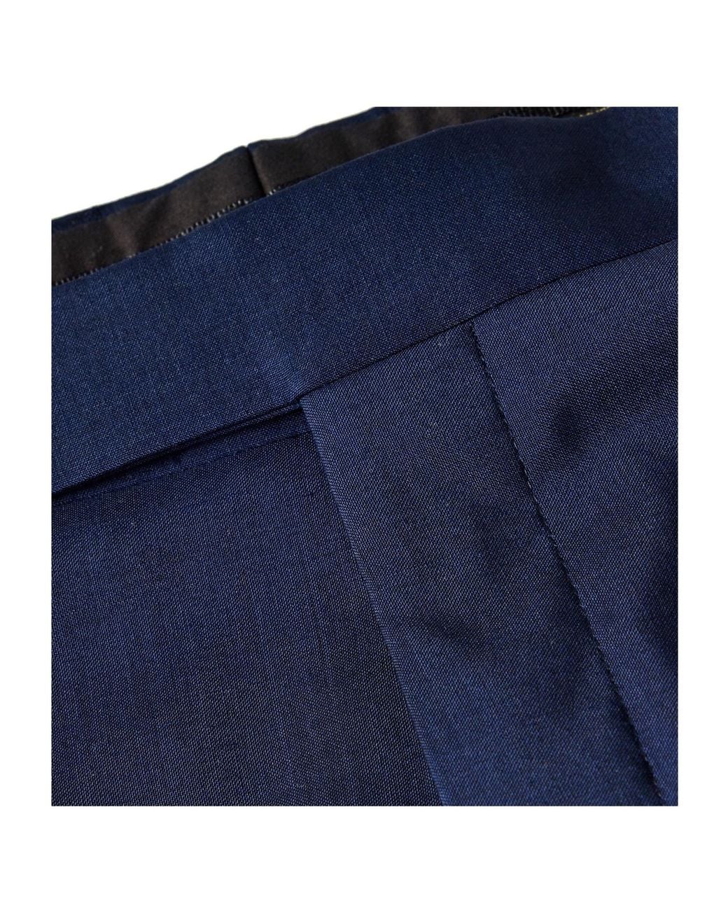 Fendi Blue Versatile Straight-Leg Casual Pants for men