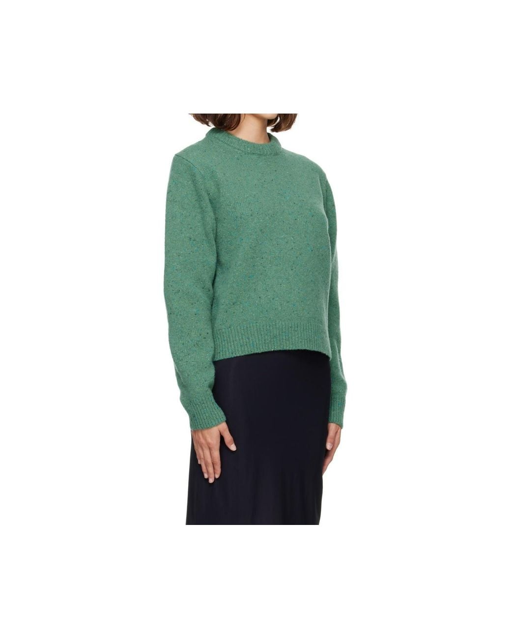 Rohe Green Long-Sleeve Crew-Neck Sweater