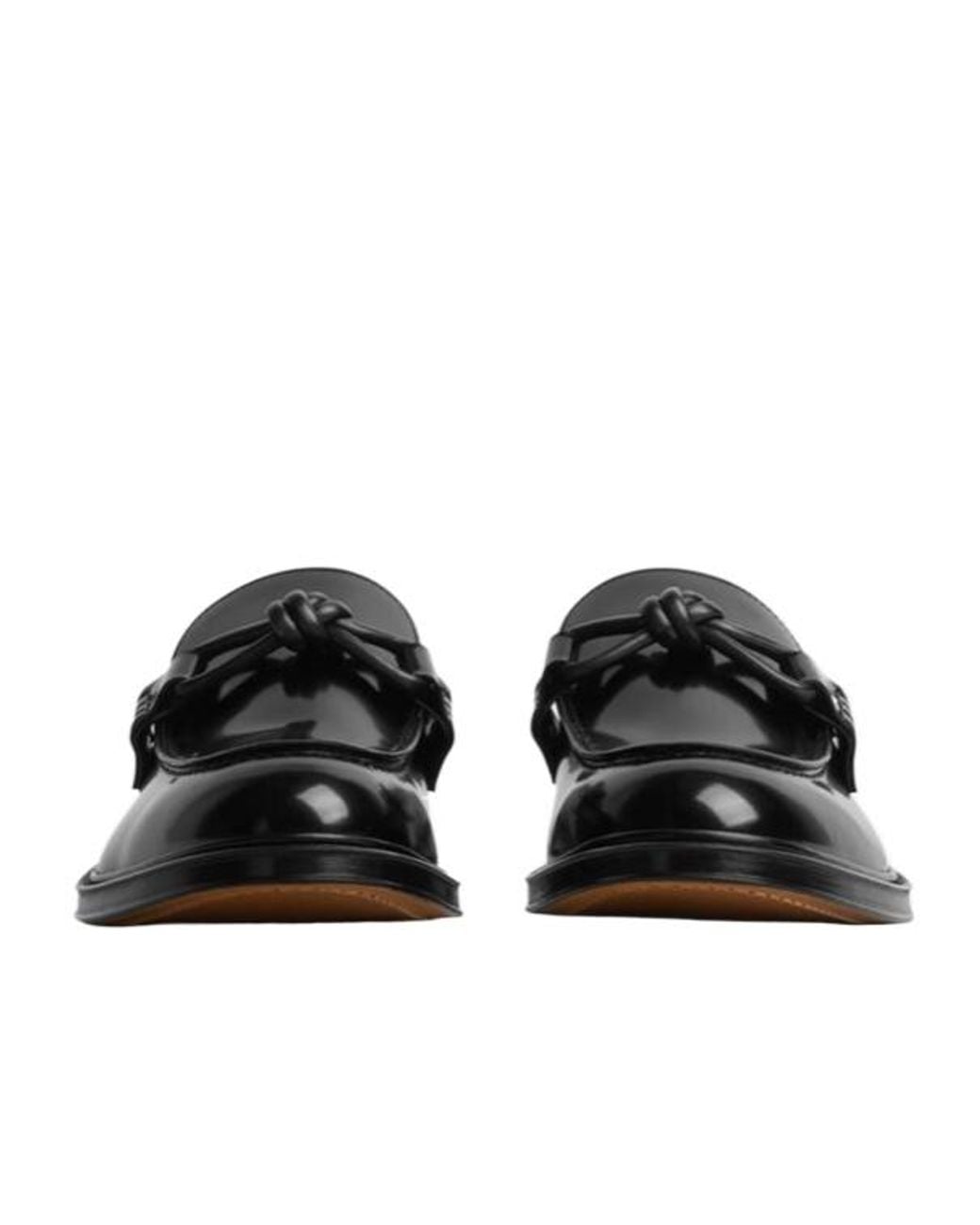 Bottega Veneta Black Astaire Knot Detailed Loafers for men