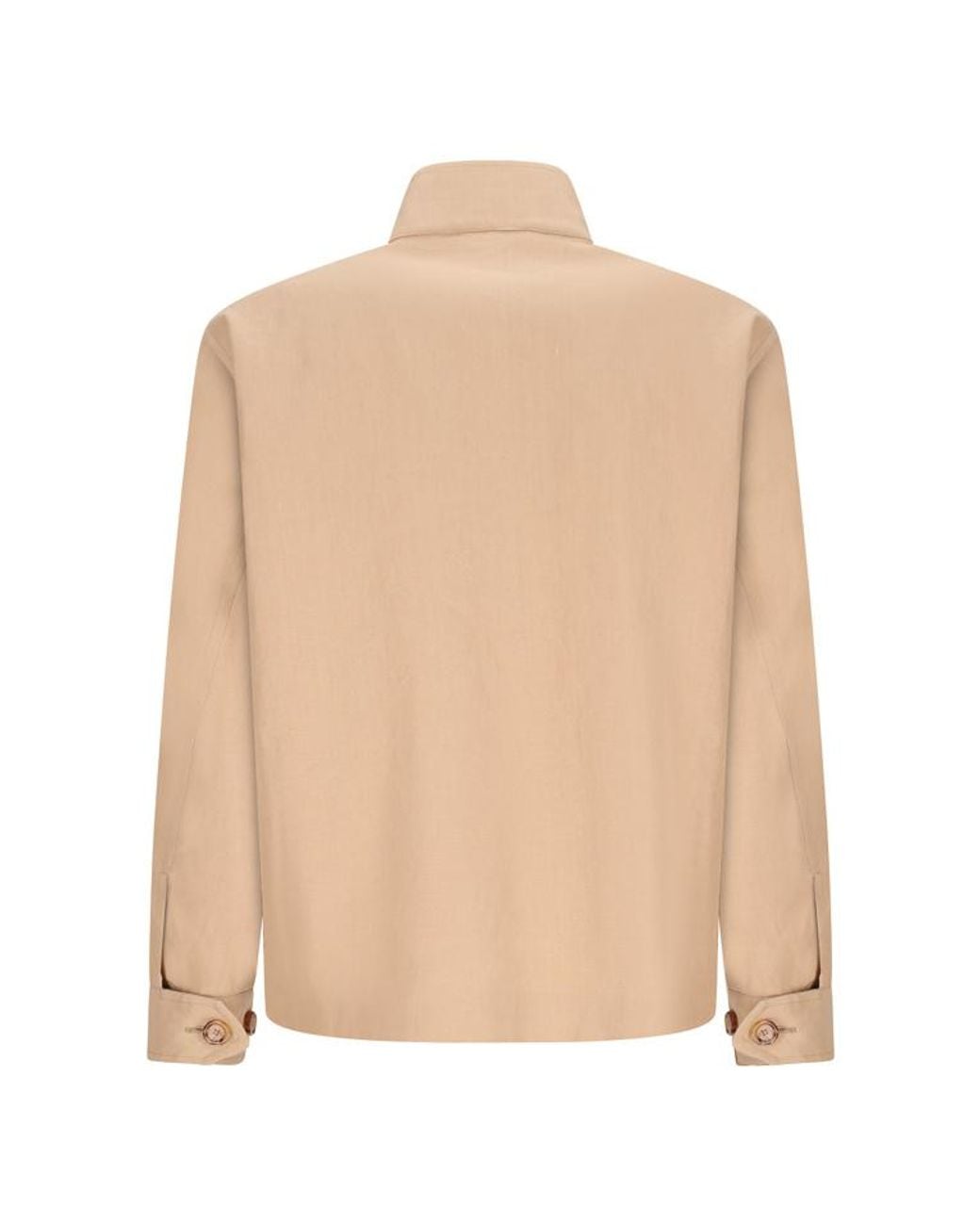 Lardini Natural Zipped Shirt Jacket for men