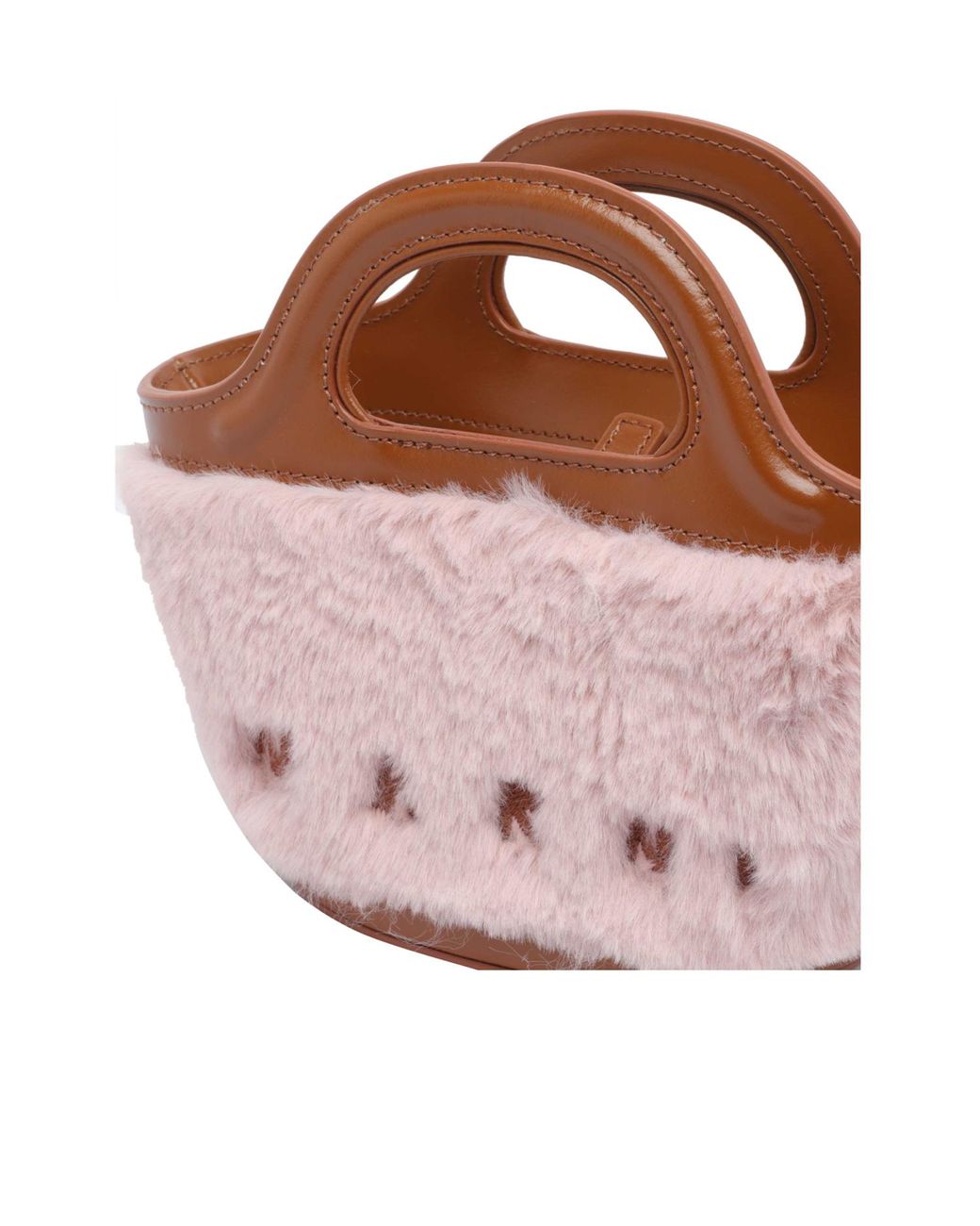 Marni Pink Tropicalia Teddy Handbag