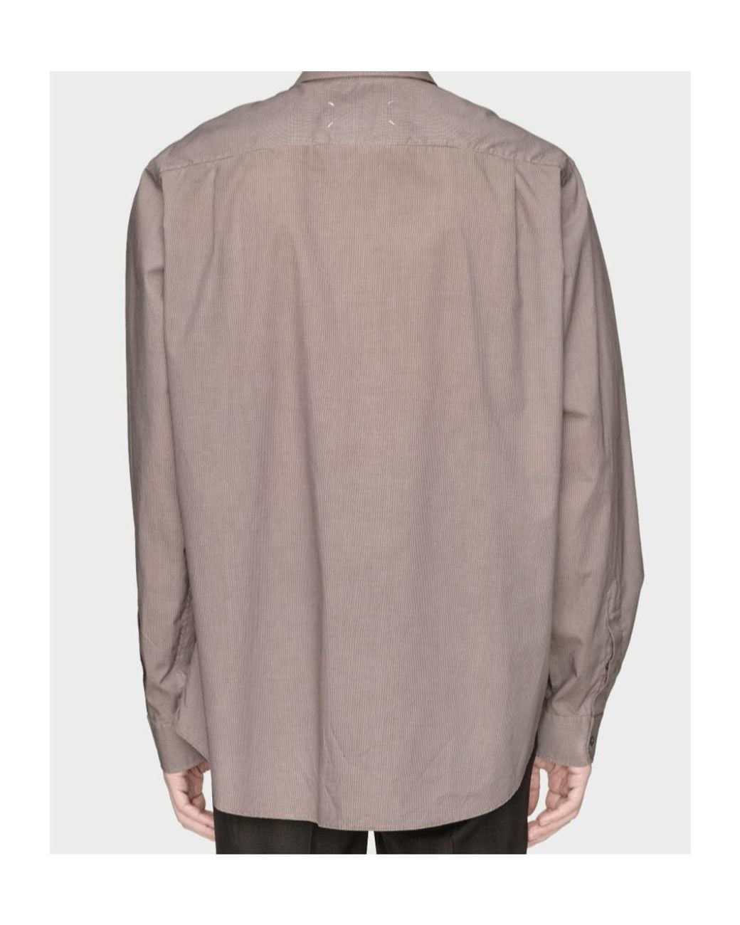 Maison Margiela Brown Long Sleeve Regular Fit Shirt for men