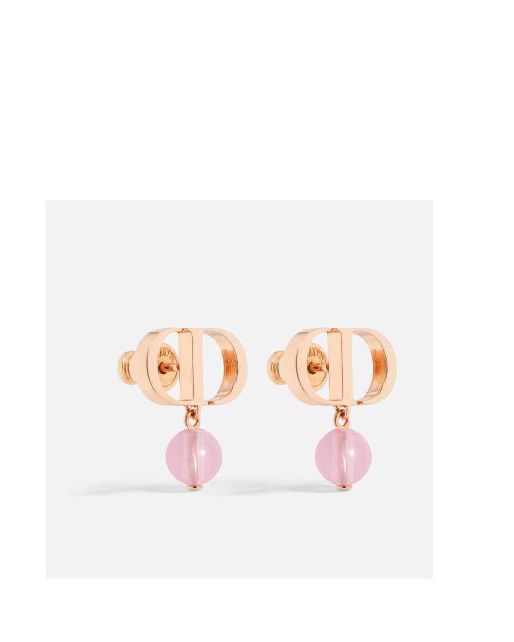 Dior Pink Petit Cd Earrings