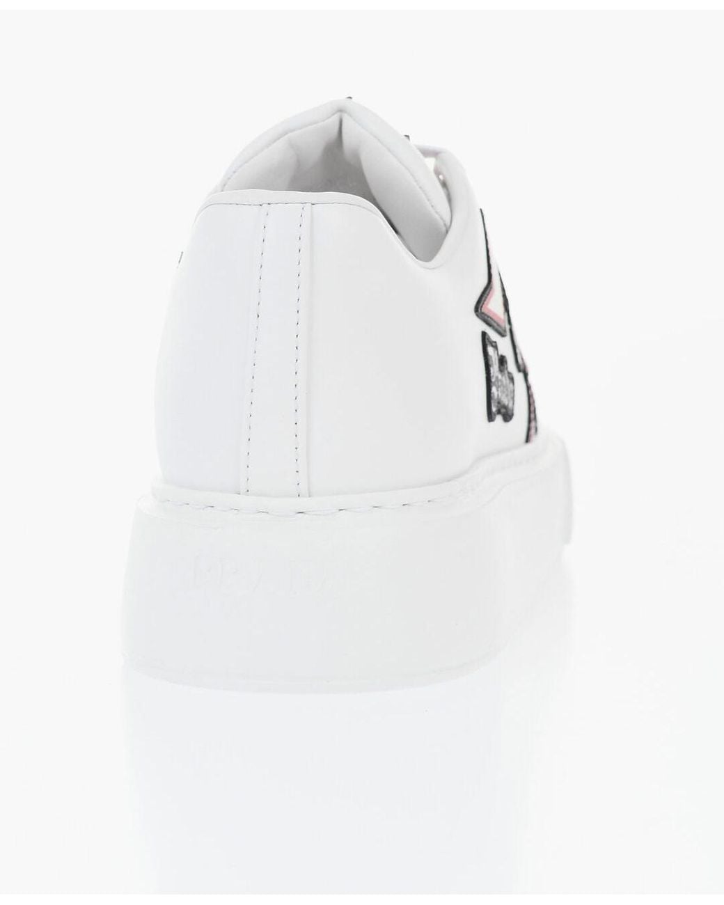 Prada White Tattooed Sneakers