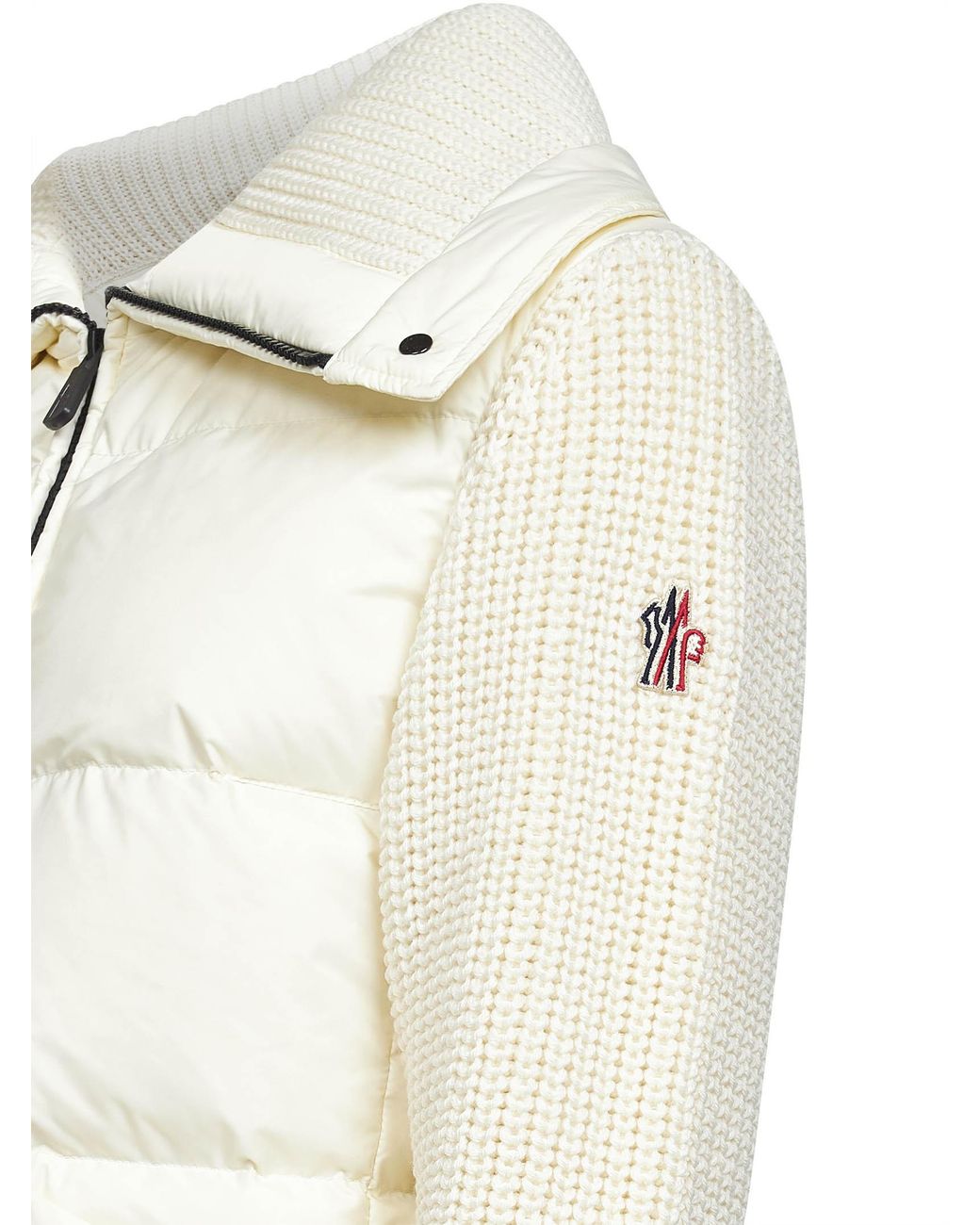 Moncler Natural Grenoble Panelled Zipped Jacket