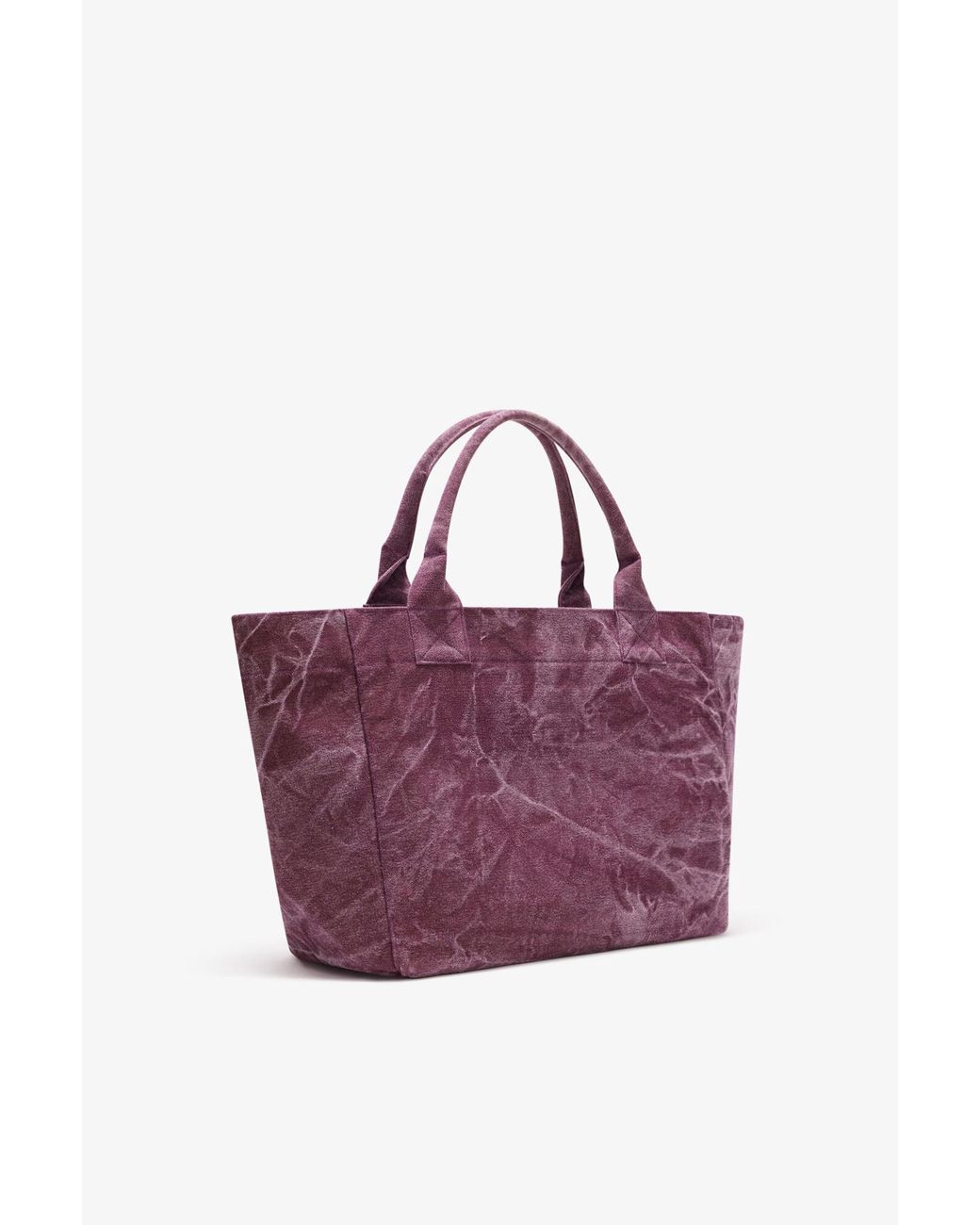 Ganni Purple Medium Snow Teddy Bear Tote Bag