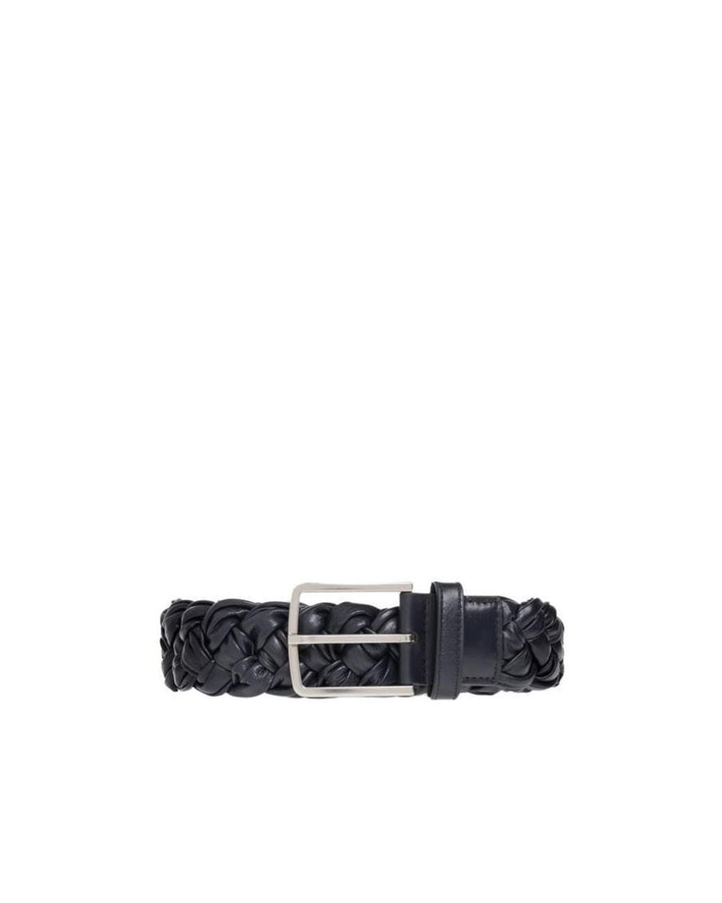 Bottega Veneta White Logo Belt for men