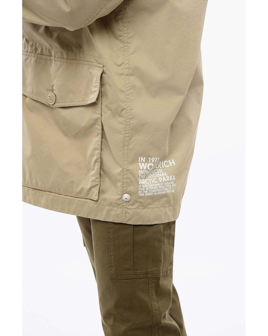 Woolrich Natural Summer Utility Parka for men